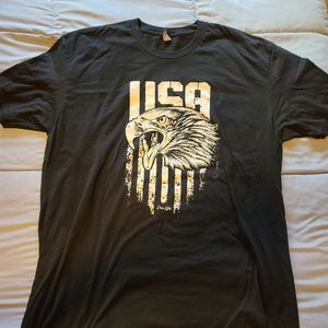 Men's XL Black USA T-shirt